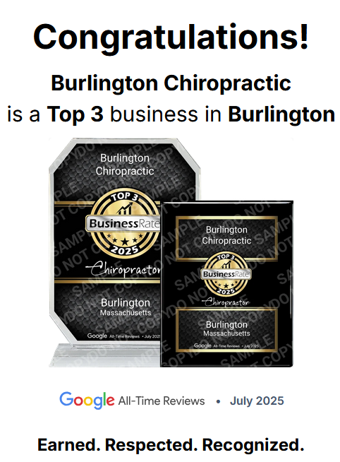 Burlington Chiropractic wins the Business Rate award